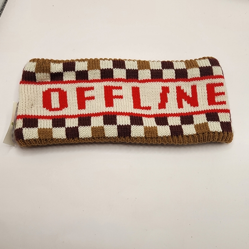 Offline By Aerie Checkered Ski Ear Headband Nwt One Size